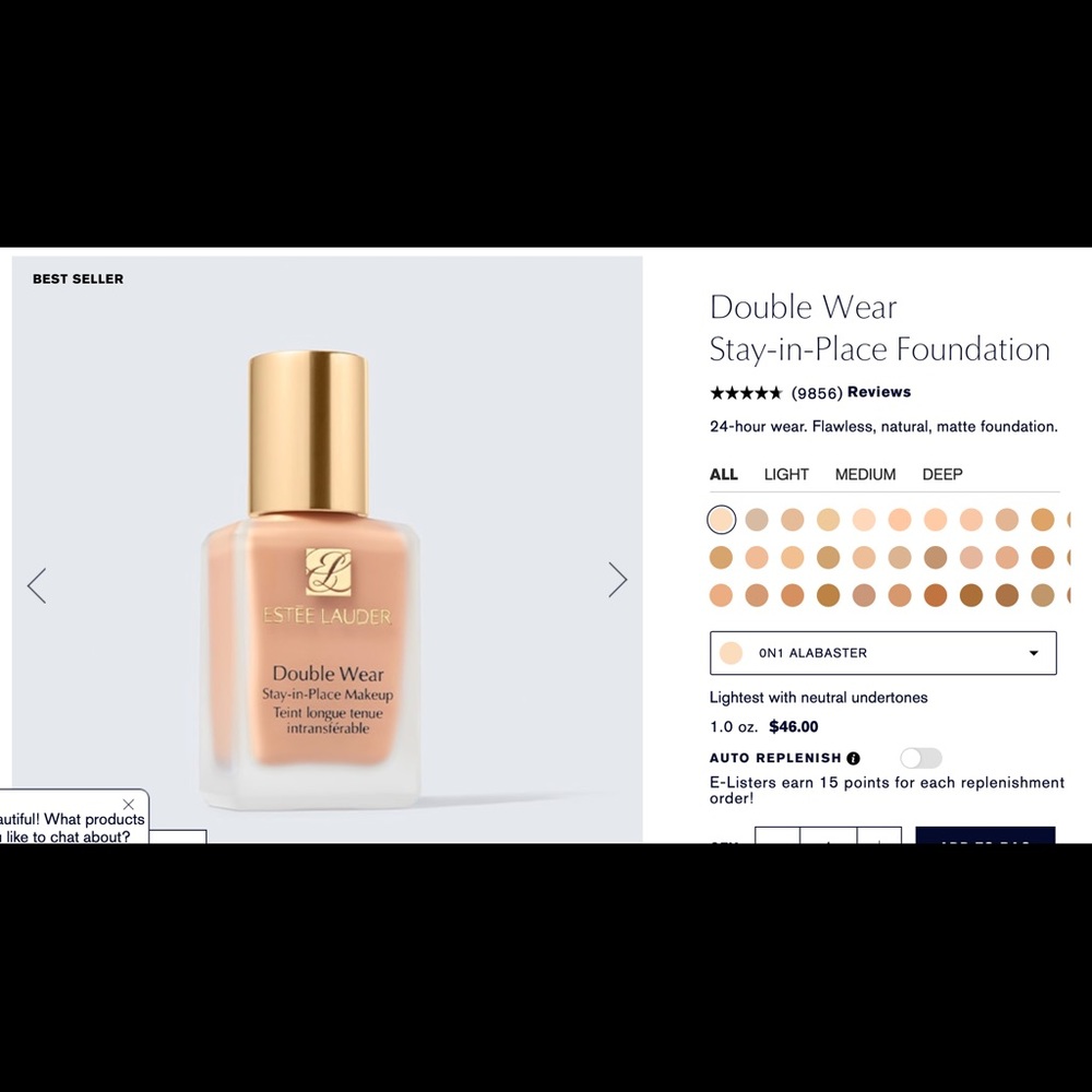 Two Double Wear Stay-in-Place Foundation